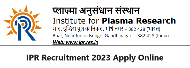 IPR Recruitment 2023 Apply Online